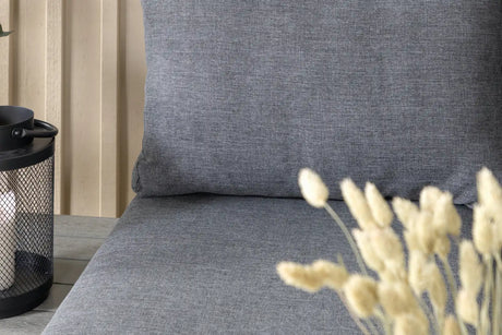 Outdoor Lounge-Eckgruppe Odense aus Aluminium und Aintwood in Schwarz und Dunkelgrau von Venture Home – Bild 29