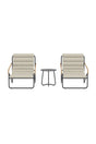 Outdoor Lounge-Set Ithaka aus Stahl und Polyester in Schwarz und Beige von Venture Home – Bild 1
