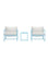 Outdoor Lounge-Set Messina aus Stahl in Hellblau und Beige von Venture Home – Bild 1