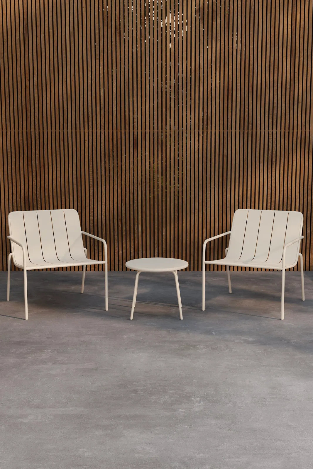 Outdoor Lounge-Set Minos in Beige aus Stahl von Venture Home – Bild 4