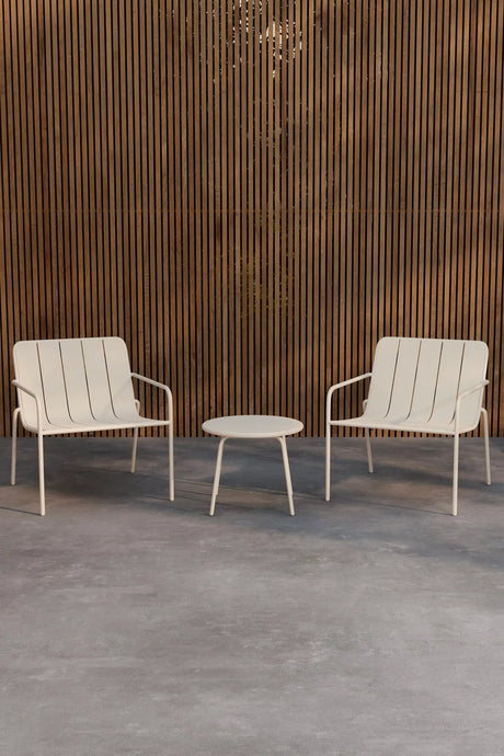 Outdoor Lounge-Set Minos in Beige aus Stahl von Venture Home – Bild 4