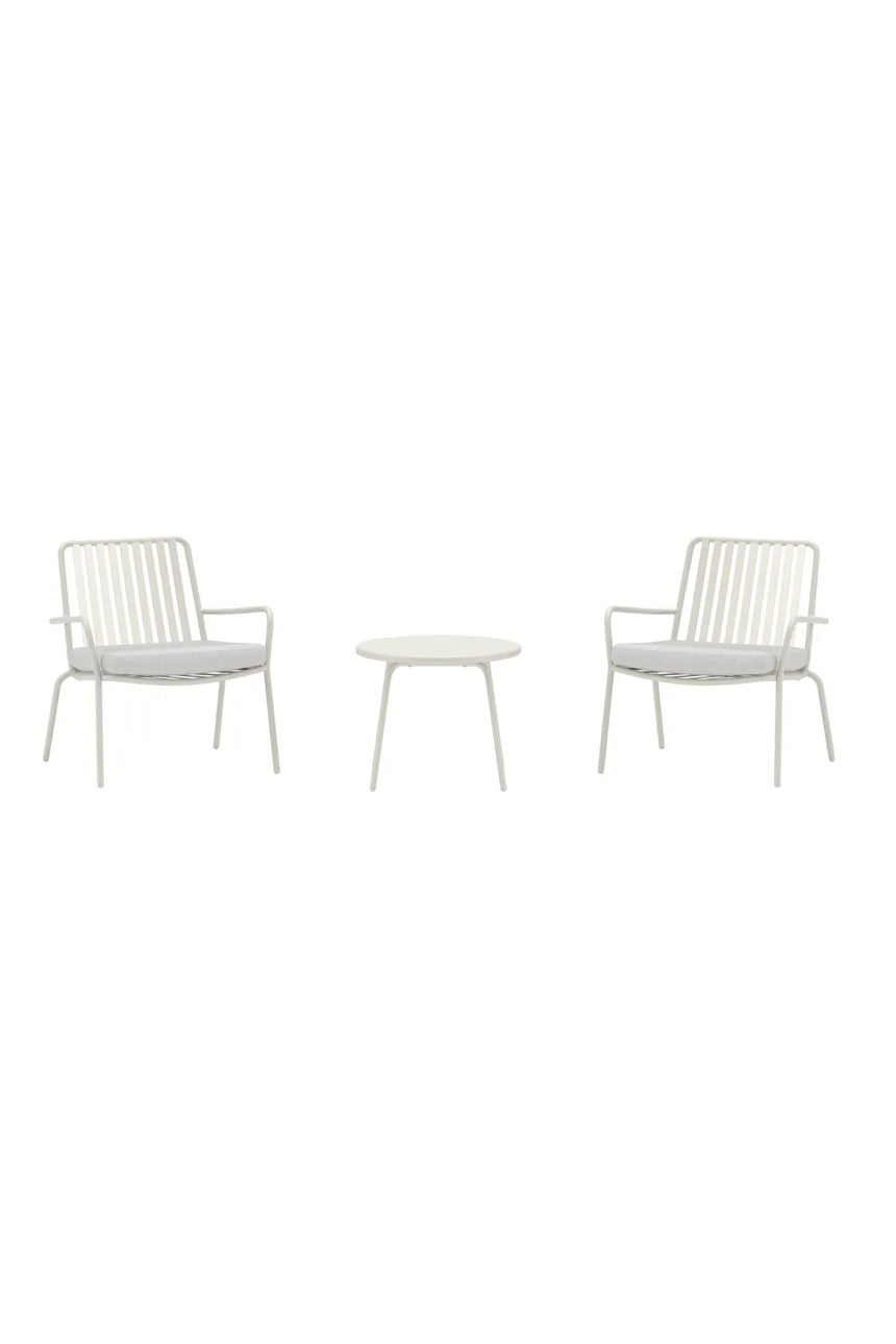 Outdoor Lounge-Set Mykonos aus Stahl in Beige von Venture Home – Bild 1