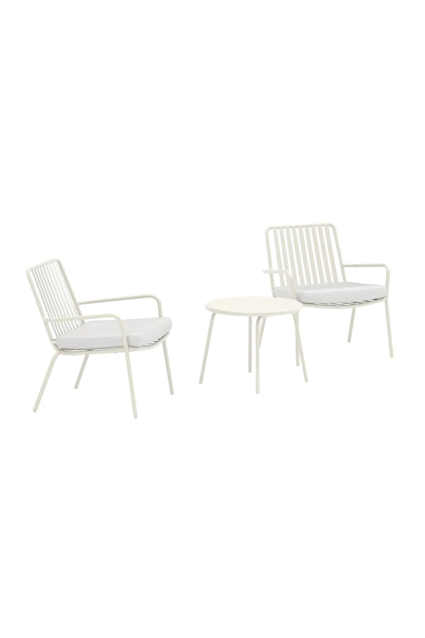 Outdoor Lounge-Set Mykonos aus Stahl in Beige von Venture Home – Bild 2