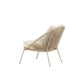 Outdoor Sessel Lindos aus Stahl und Polyester in Beige - ZEN ZONE Furniture