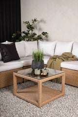 Outdoor Set Vamos aus Kunststoffgeflecht mit Kissen in Nature/Sand von Venture Home – Bild 18