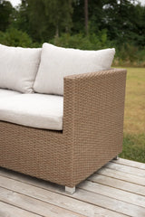 Outdoor Set Vamos aus Kunststoffgeflecht mit Kissen in Nature/Sand von Venture Home – Bild 19