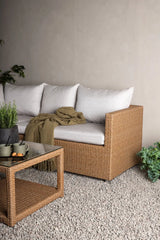 Outdoor Set Vamos aus Kunststoffgeflecht mit Kissen in Nature/Sand von Venture Home – Bild 22