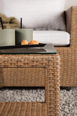Outdoor Set Vamos aus Kunststoffgeflecht mit Kissen in Nature/Sand von Venture Home – Bild 23