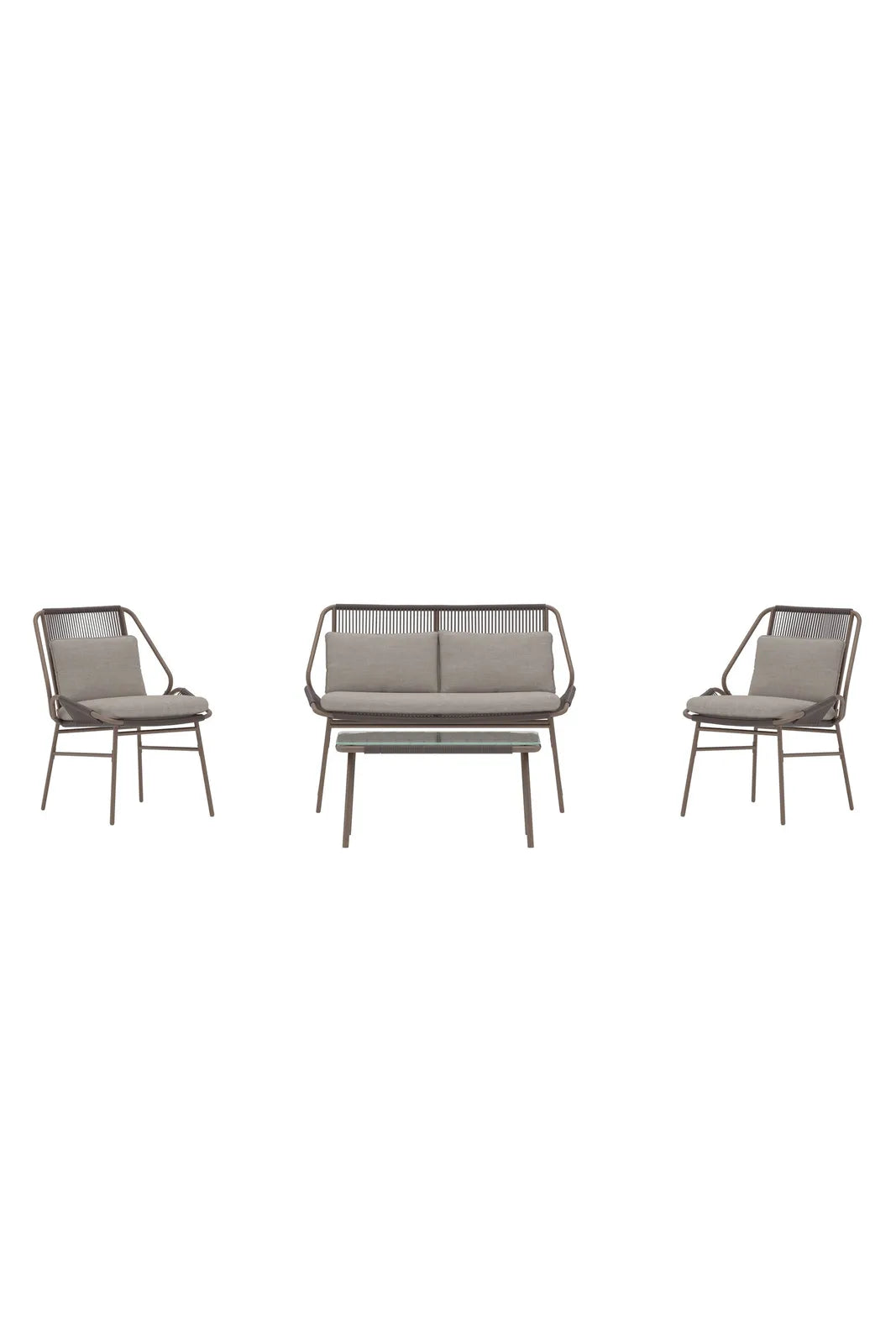 Outdoor Set Zakynthos in Braun, inkl. Kissen von Venture Home – Bild 1