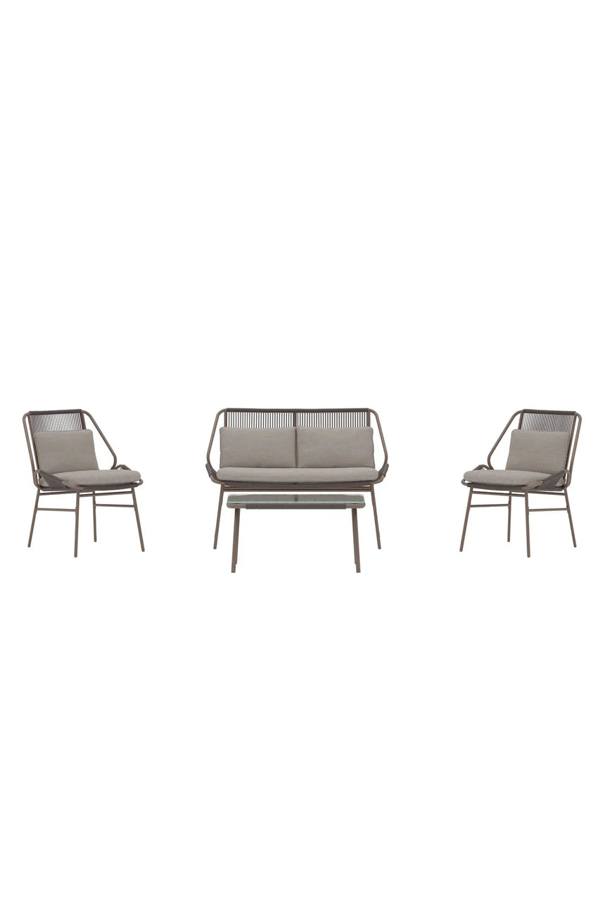 Outdoor Set Zakynthos in Braun, inkl. Kissen von Venture Home – Bild 1