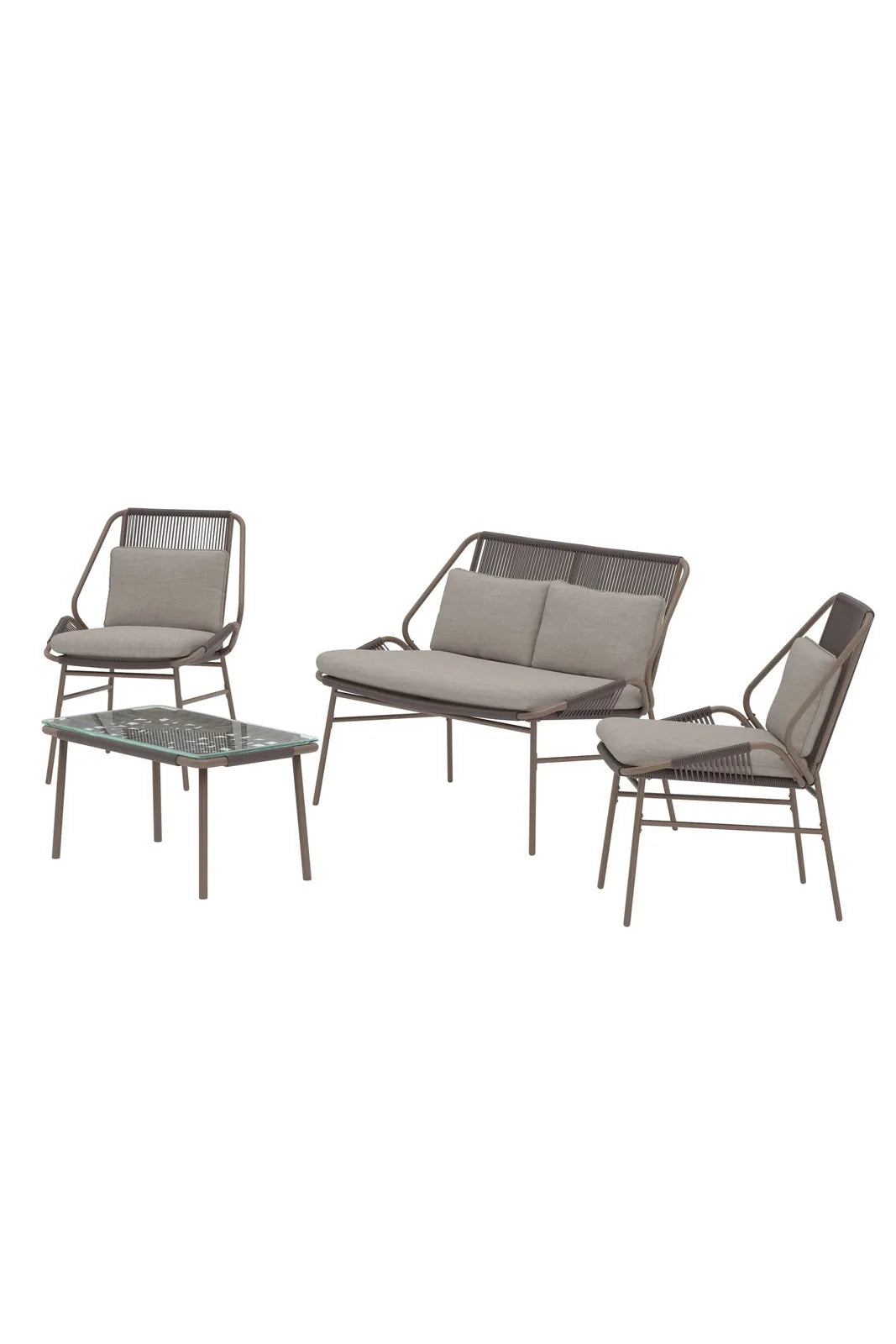Outdoor Set Zakynthos in Braun, inkl. Kissen von Venture Home – Bild 3