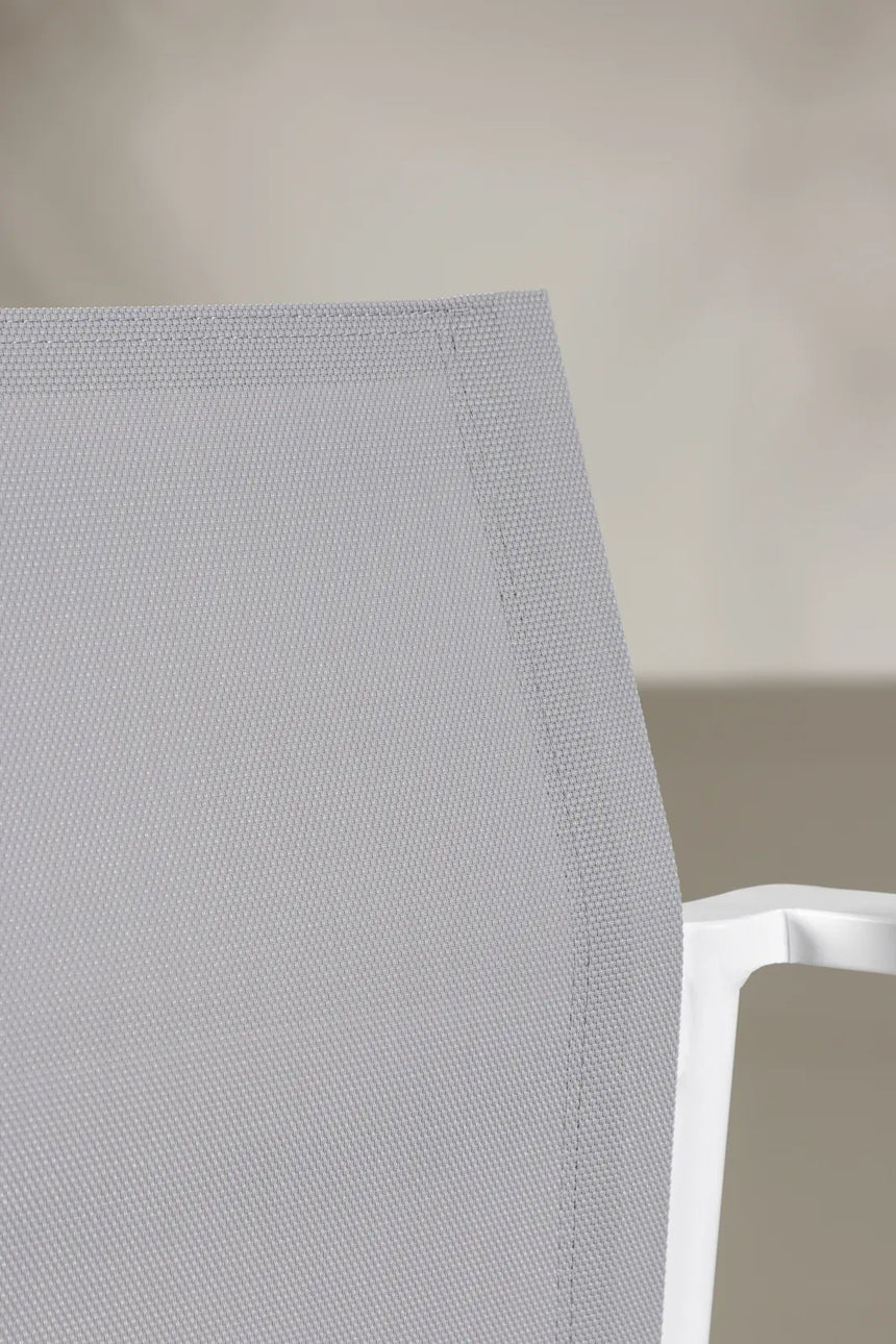 Outdoor Sitzgruppen-Set Break aus Aluminium und Textilene in Weiss und Grau von Venture Home – Bild 16