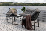 Outdoor Sofa-Set Tina aus Stahl mit Glas Tischplatte in Schwarz/Grau von Venture Home – Bild 26