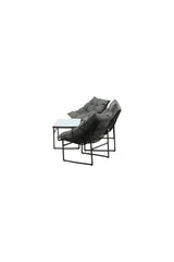 Outdoor Sofa-Set Tina aus Stahl mit Glas Tischplatte in Schwarz/Grau von Venture Home – Bild 4