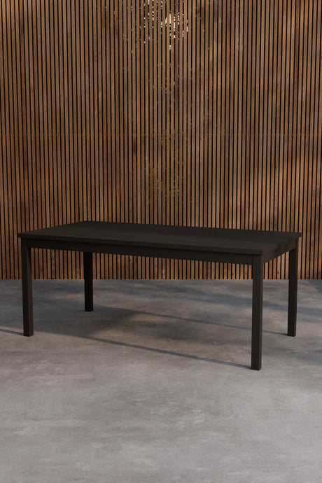 Outdoor Tisch Kenya aus Teak in Schwarz, 180×90×75 cm von Venture Home – Bild 4