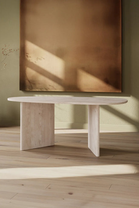 Ovaler Esstisch Grönvik naturfarbend, 90x180x75 cm von Venture Home – Bild 4