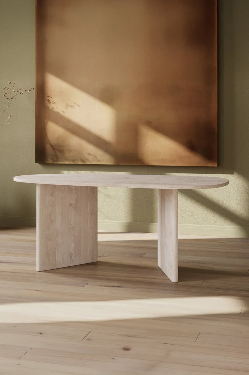 Ovaler Esstisch Grönvik naturfarbend, 90x180x75 cm von Venture Home – Bild 4