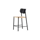 Polly Barstuhl mit Rückenlehne Schwarz / Natürliche Seil von Venture Home – Produktbild 6