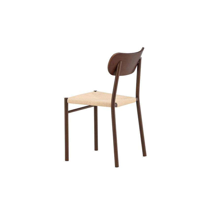 Polly Esszimmerstuhl Metall+Sperrholz Mocca Lackierung / Beige Seil 88x42x55 cm von Venture Home – Produktbild 11