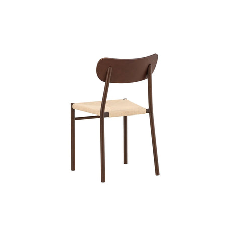 Polly Esszimmerstuhl Metall+Sperrholz Mocca Lackierung / Beige Seil 88x42x55 cm von Venture Home – Produktbild 12