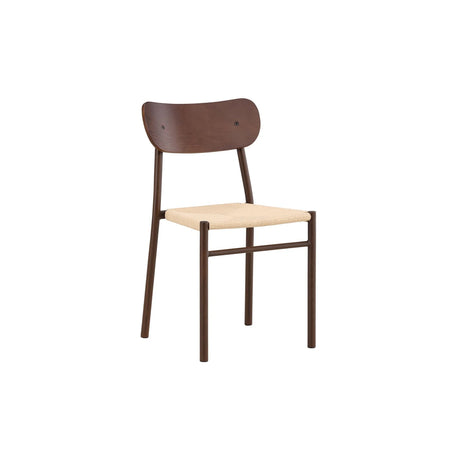 Polly Esszimmerstuhl Metall+Sperrholz Mocca Lackierung / Beige Seil 88x42x55 cm von Venture Home – Produktbild 18