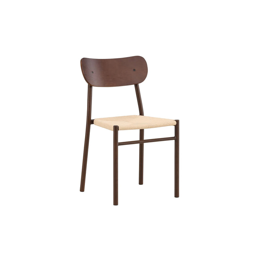 Polly Esszimmerstuhl Metall+Sperrholz Mocca Lackierung / Beige Seil 88x42x55 cm von Venture Home – Produktbild 18