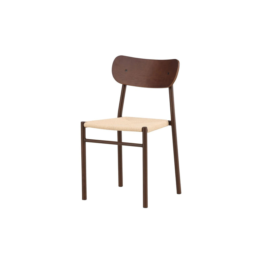 Polly Esszimmerstuhl Metall+Sperrholz Mocca Lackierung / Beige Seil 88x42x55 cm von Venture Home – Produktbild 8