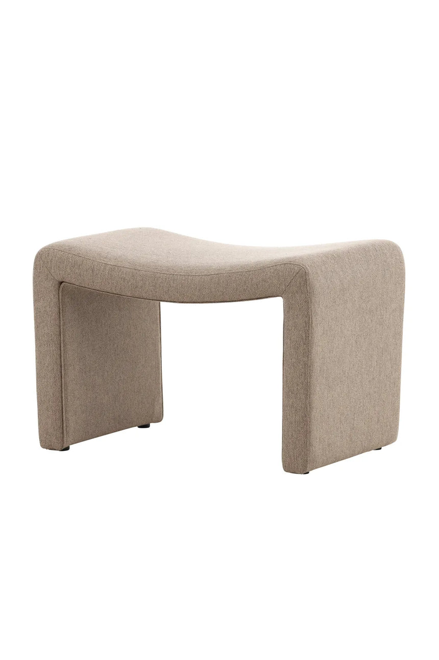 Pouf Bonn in braun von Venture Home – Bild 2