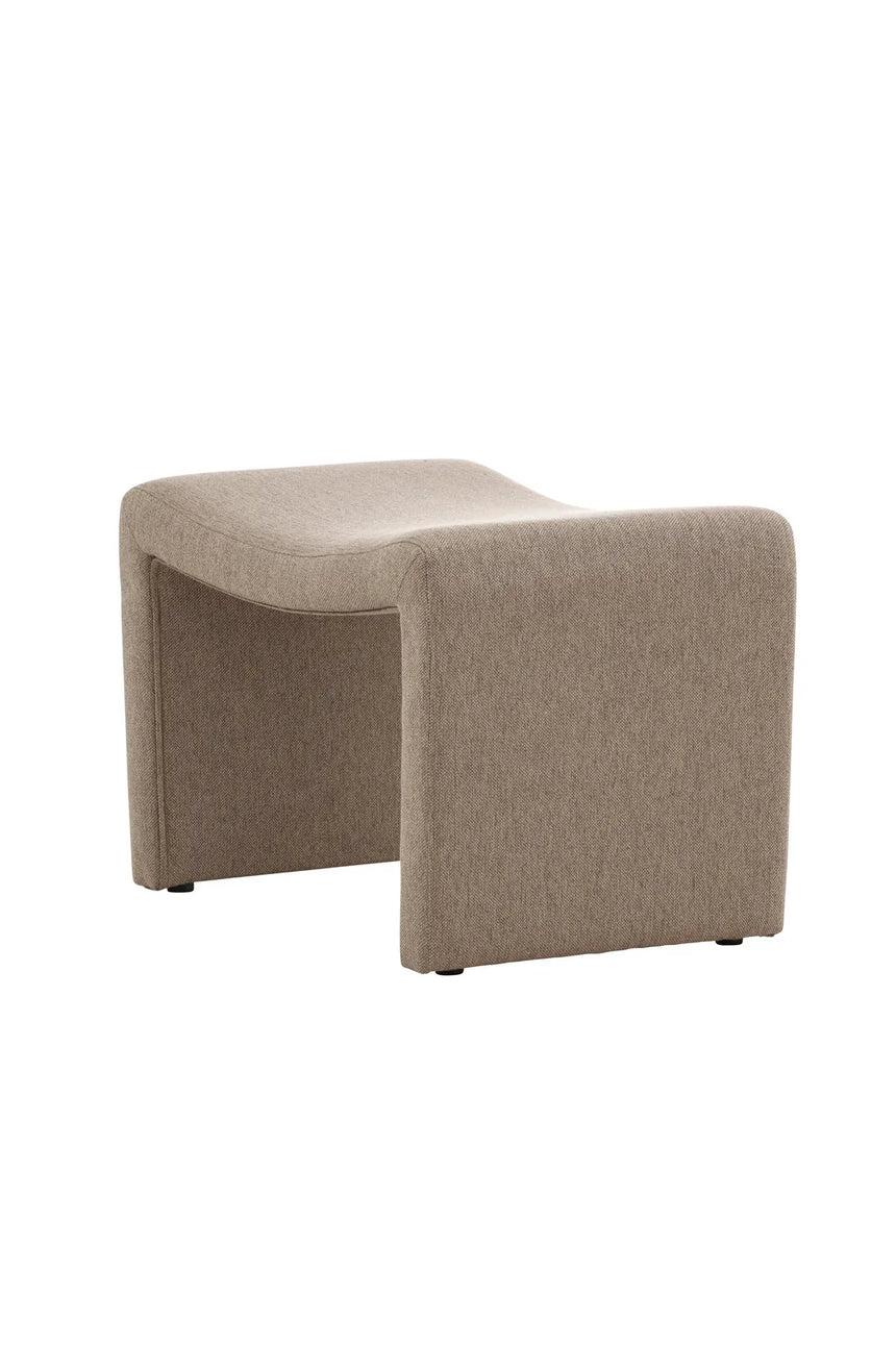 Pouf Bonn in braun von Venture Home – Bild 3