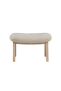 Pouf Rile aus Gummiholz in tünchenfarbenem Beige von Venture Home – Bild 4
