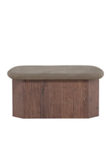 Pouf Todd mokkafarbend von Venture Home – Bild 1