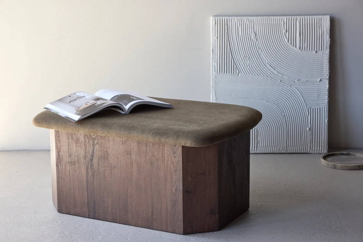 Pouf Todd mokkafarbend von Venture Home – Bild 29