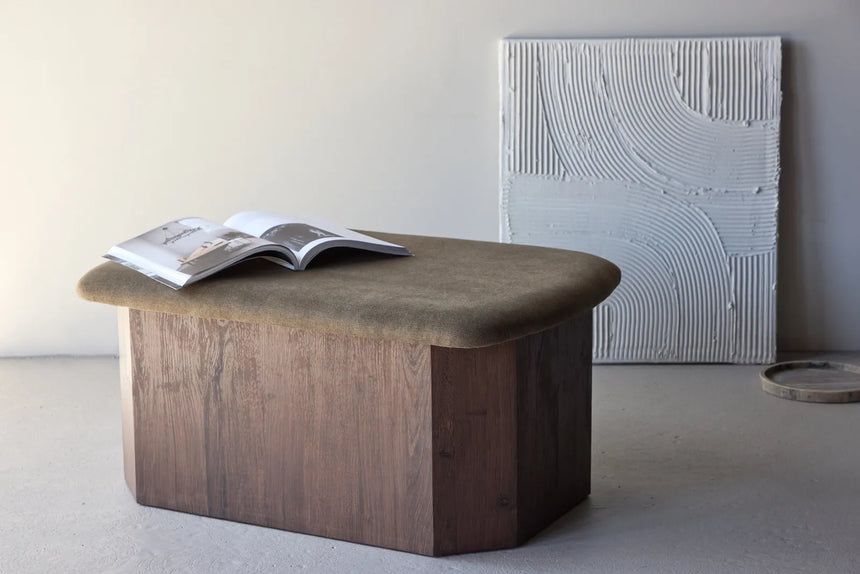 Pouf Todd mokkafarbend von Venture Home – Bild 29