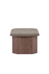 Pouf Todd mokkafarbend von Venture Home – Bild 4