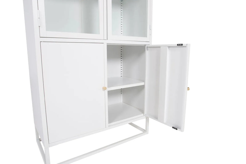 Regal Bakal aus Stahl in weiß, 80x41x190 cm von Venture Home – Bild 5