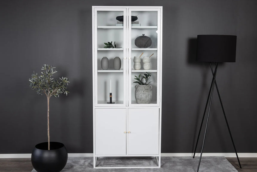 Regal Bakal aus Stahl in weiß, 80x41x190 cm von Venture Home – Bild 6