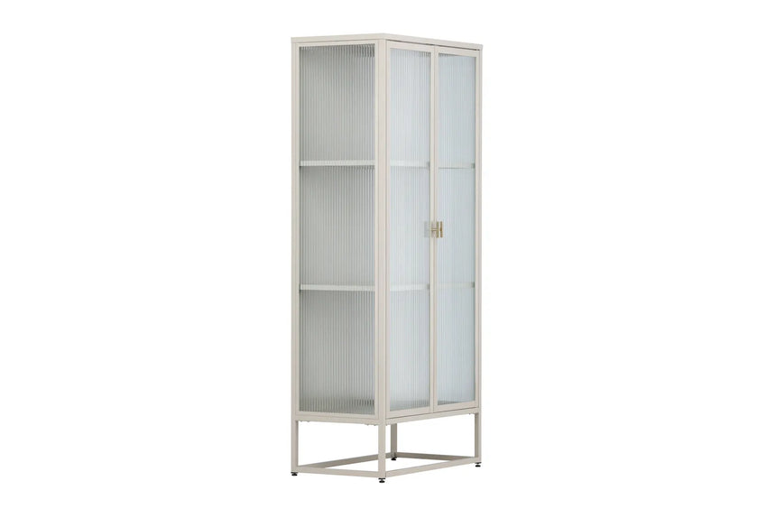 Regal Garis aus Stahl mit Glas in beige, 40x70x160 cm von Venture Home – Bild 20