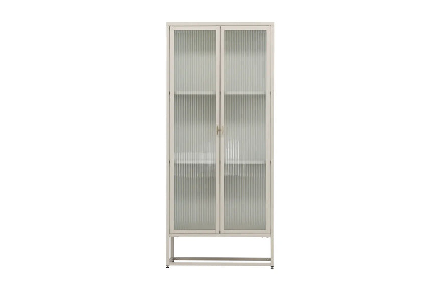 Regal Garis aus Stahl mit Glas in beige, 40x70x160 cm von Venture Home – Bild 22