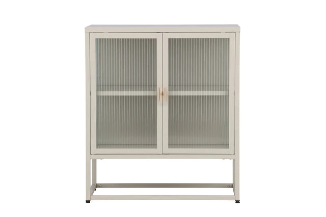 Regal Garis aus Stahl mit Glas in beige, 40x70x80 cm von Venture Home – Bild 18