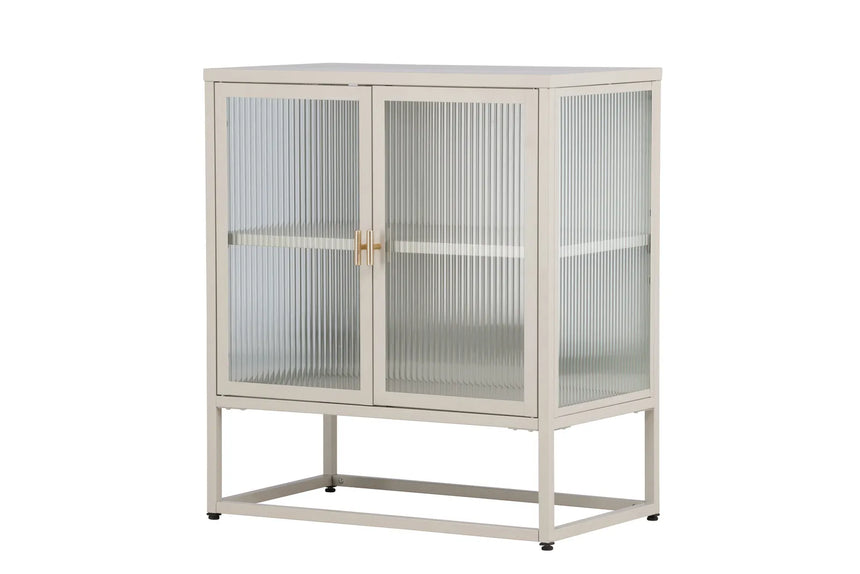 Regal Garis aus Stahl mit Glas in beige, 40x70x80 cm von Venture Home – Bild 19