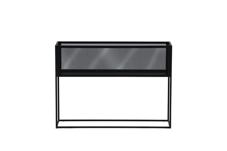 Regal Netz aus Stahl in schwarz, 30x110x80 cm von Venture Home – Bild 17