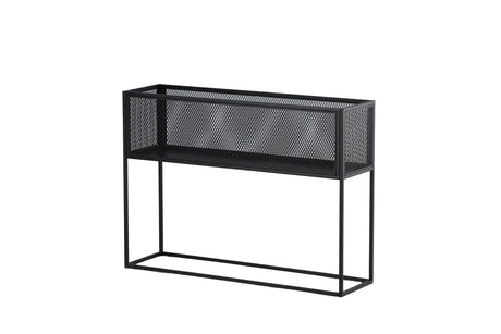 Regal Netz aus Stahl in schwarz, 30x110x80 cm von Venture Home – Bild 18