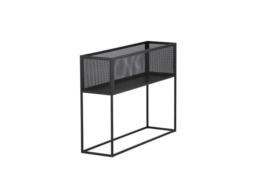 Regal Netz aus Stahl in schwarz, 30x110x80 cm von Venture Home – Bild 21