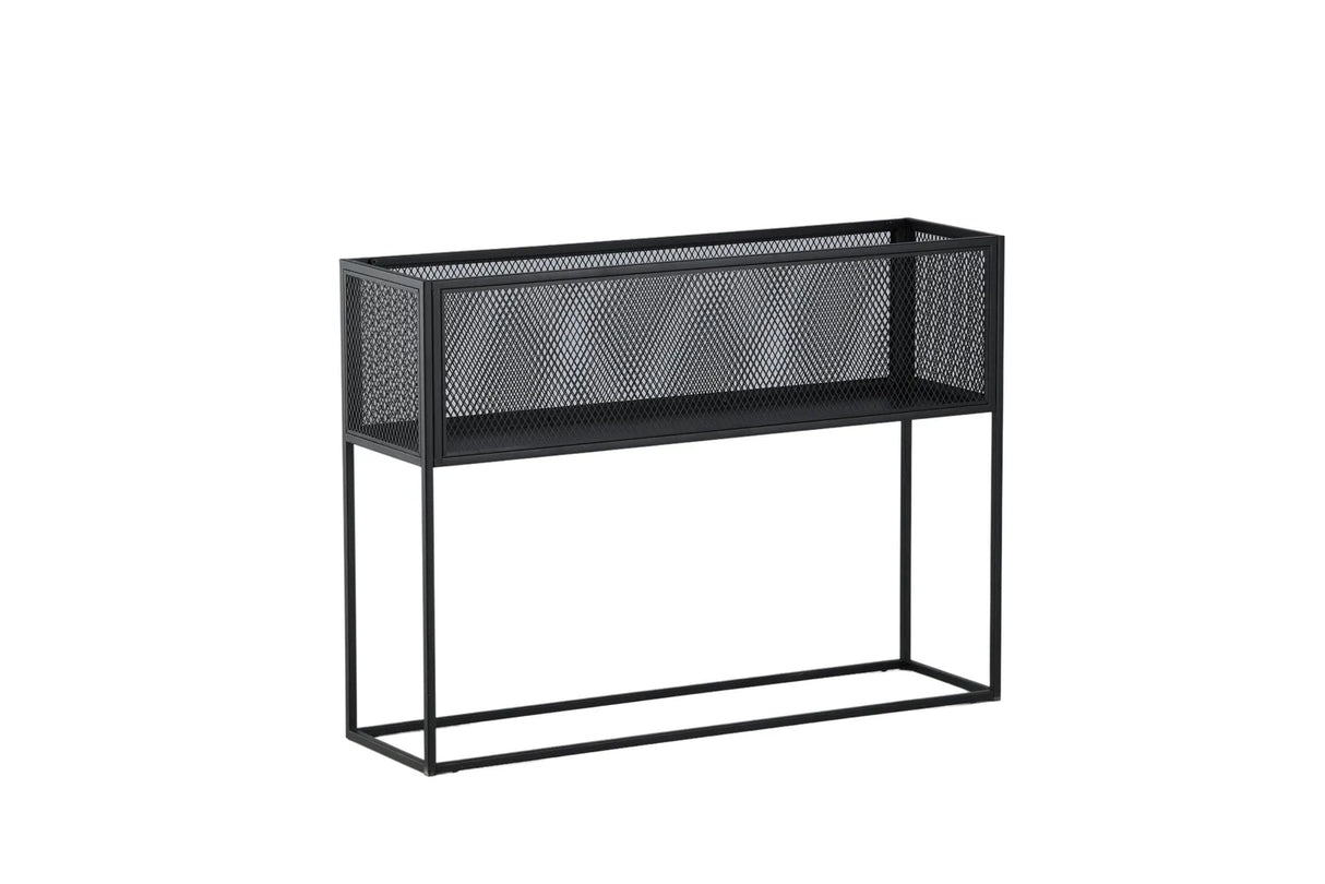 Regal Netz aus Stahl in schwarz, 30x110x80 cm von Venture Home – Bild 22