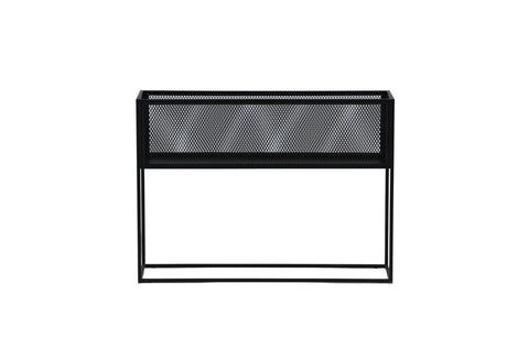 Regal Netz aus Stahl in schwarz, 30x110x80 cm von Venture Home – Bild 23