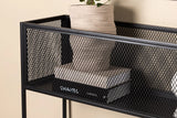 Regal Netz aus Stahl in schwarz, 30x110x80 cm von Venture Home – Bild 32