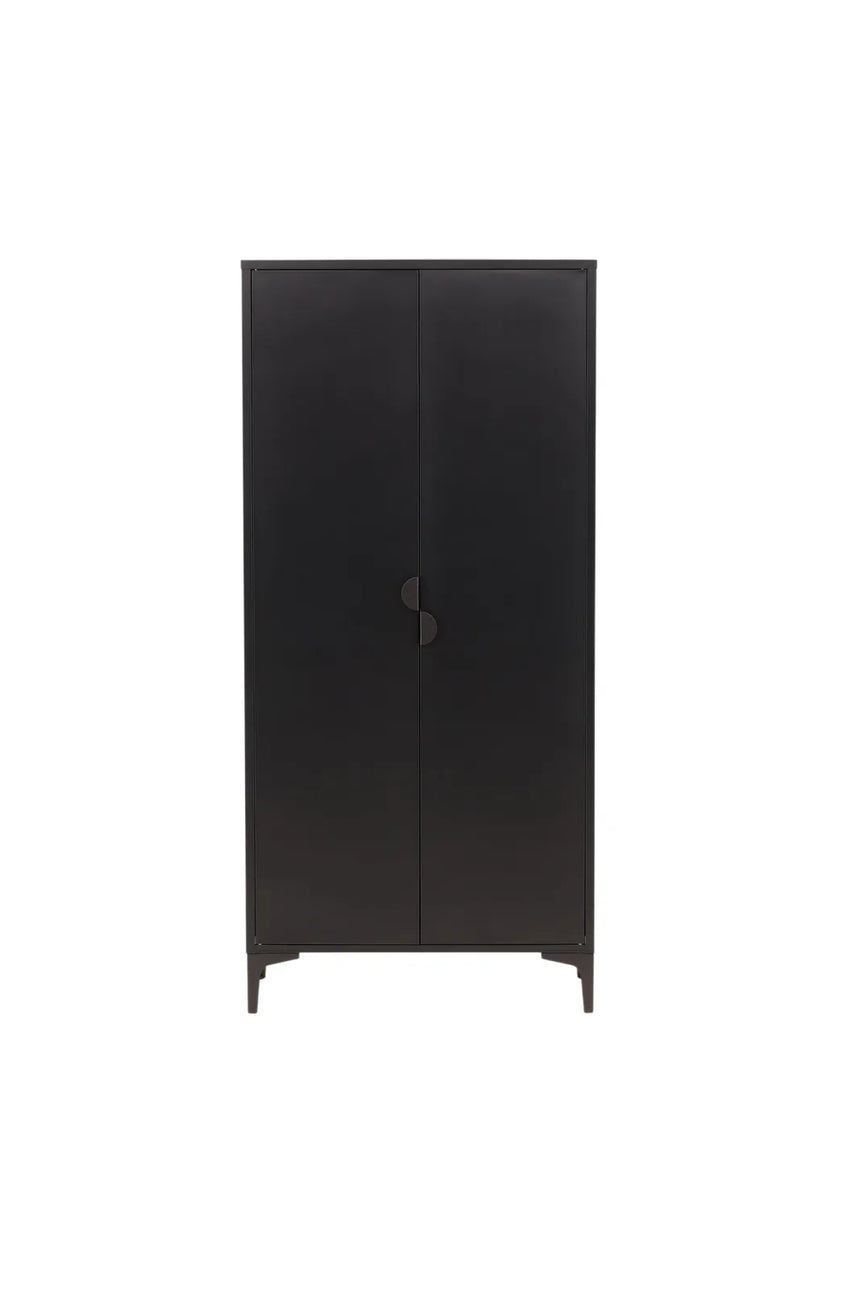 Regal Piring aus Stahl in schwarz, 45x85x183 cm von Venture Home – Bild 1