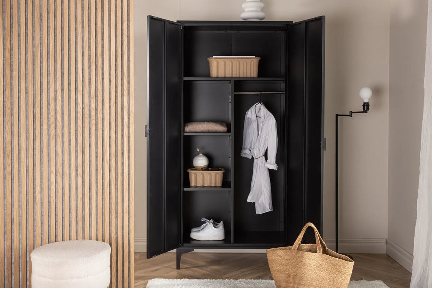 Regal Piring aus Stahl in schwarz, 45x85x183 cm von Venture Home – Bild 35