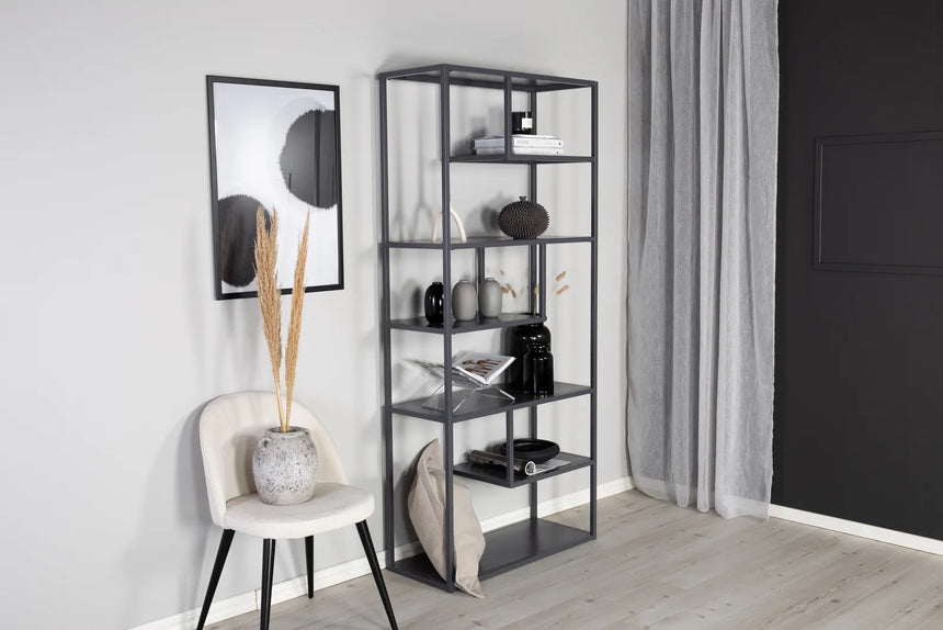 Regal Staal aus Stahl in hellgrau, 35x85x188 cm von Venture Home – Bild 5
