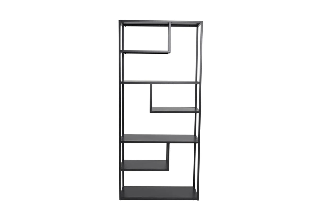 Regal Staal aus Stahl in schwarz, 35x85x190 cm von Venture Home – Bild 1